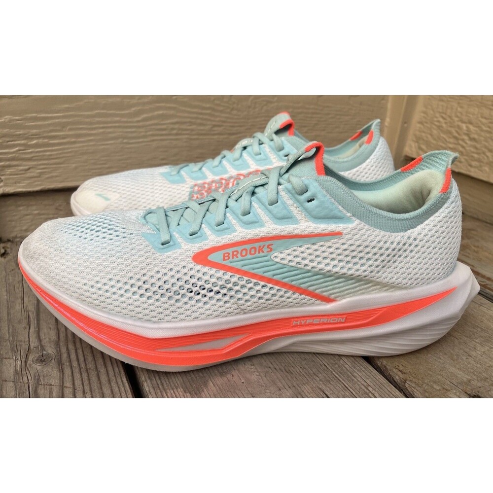 Brooks Hyperion 3 Women's 10.5 Running Shoes White/Pink Clay/Atomizer - Picture 6 of 16